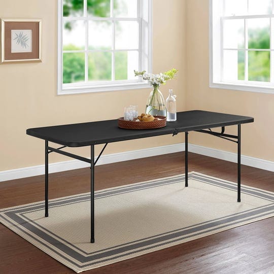 mainstays-black-bi-fold-plastic-folding-table-6-ft-1