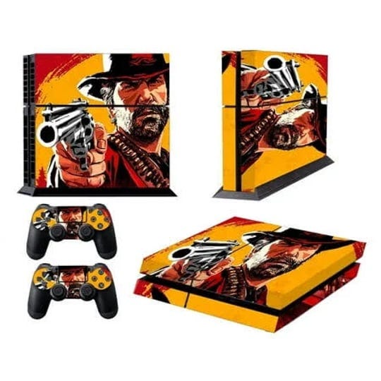 ps4-stickers-full-body-vinyl-skin-decal-cover-for-playstation-4-standard-console-controllers-red-dea-1