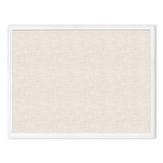 u-brands-farmhouse-linen-bulletin-board-40x30-white-wood-style-frame-industrial-grade-pinning-surfac-1