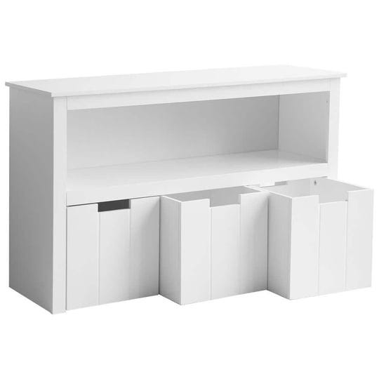 veikous-kids-toy-storage-cabinet-toddlers-room-chest-cabinet-3-drawers-with-wheels-bookcase-1