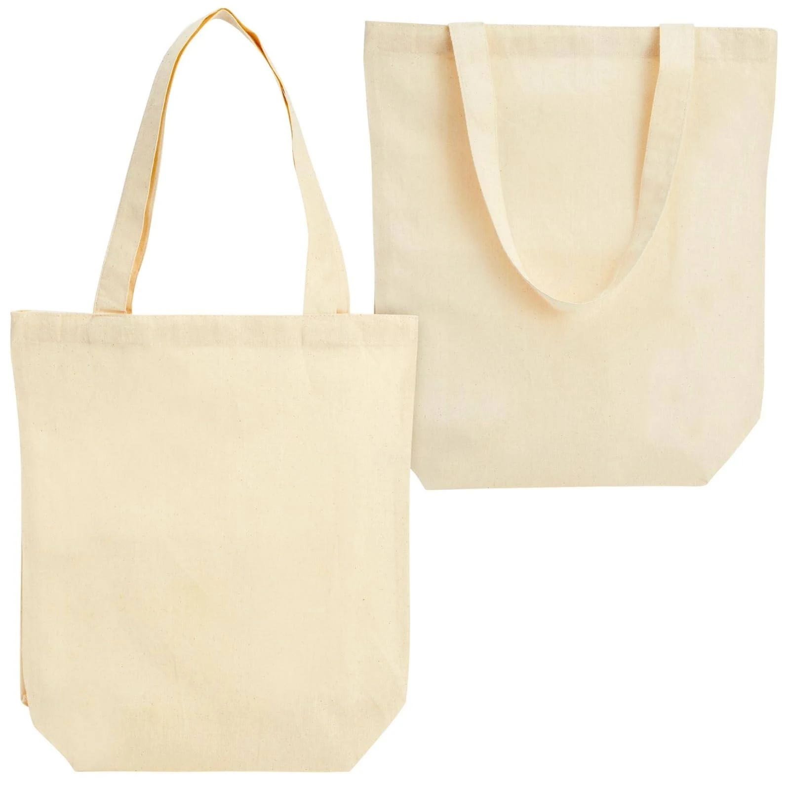 Juvale 24-Pack Blank Canvas Tote Bags for DIY Crafts | Image