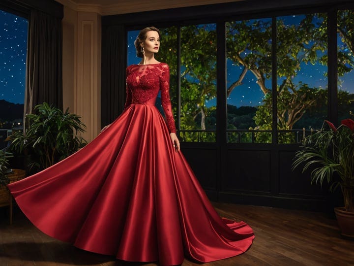 Red-Dress-With-Sleeves-5