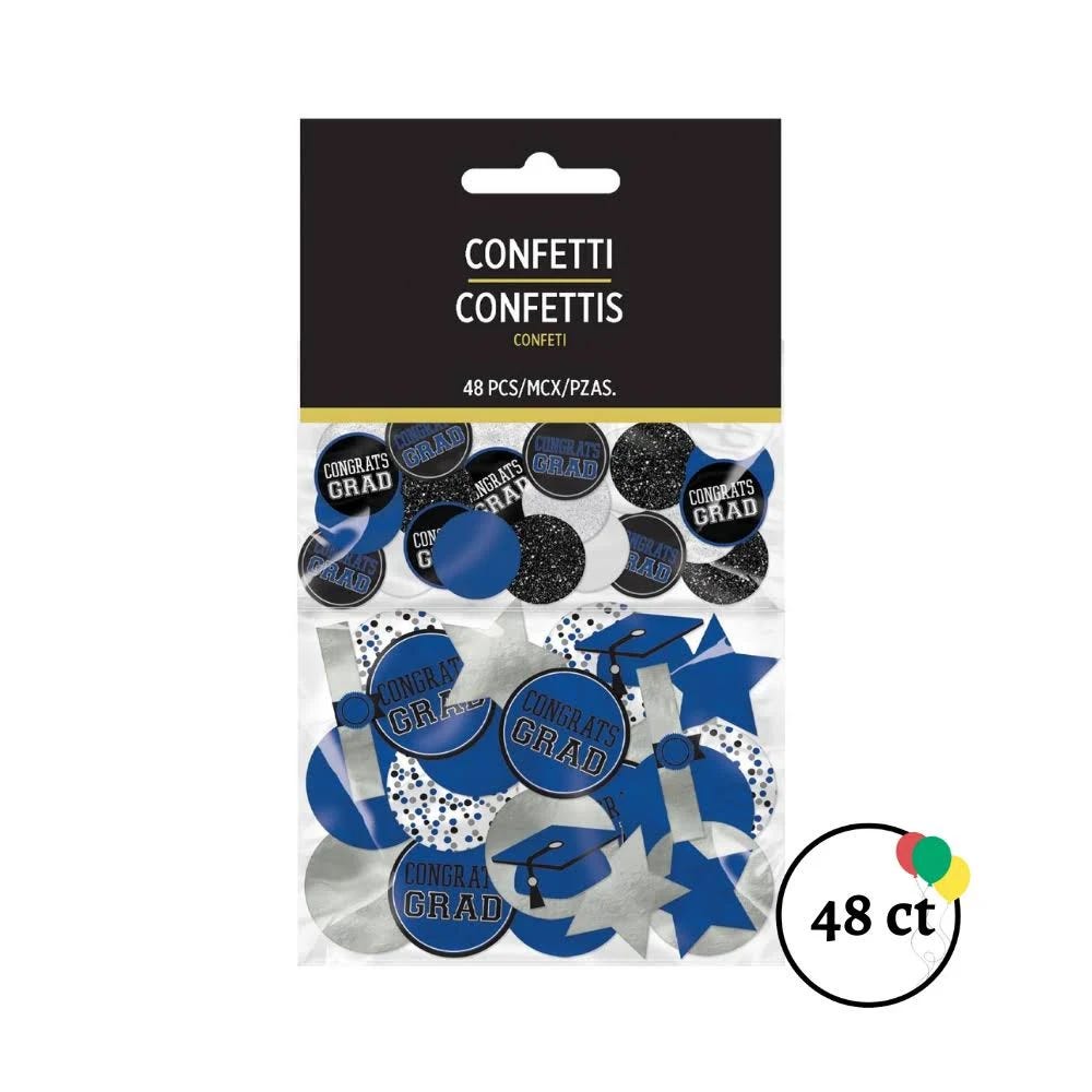 Amscan Giant Blue Confetti - Perfect for Graduation Celebrations | Image