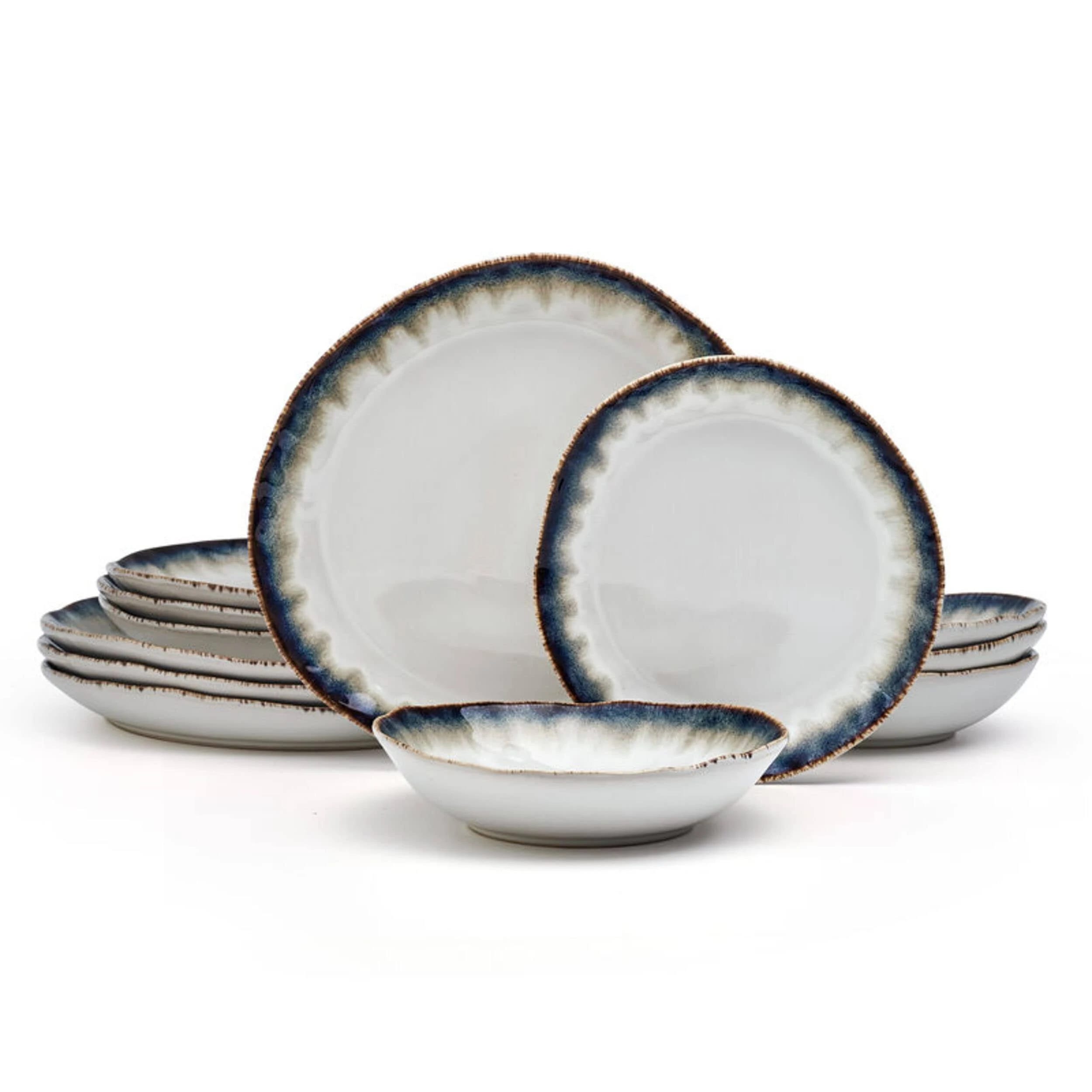 Mikasa Cole 12-Piece Dinnerware Set: Stylish & Durable | Image