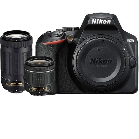 nikon-d3500-24-2mp-dslr-camera-w-af-p-18-55mm-vr-lens70-300mm-dual-zoom-lens-1