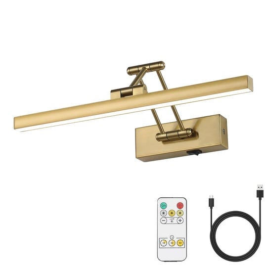 pasoar-picture-light-battery-operated-brass-15-7-inch-long-rechargeable-wall-lights-dimmable-led-lib-1