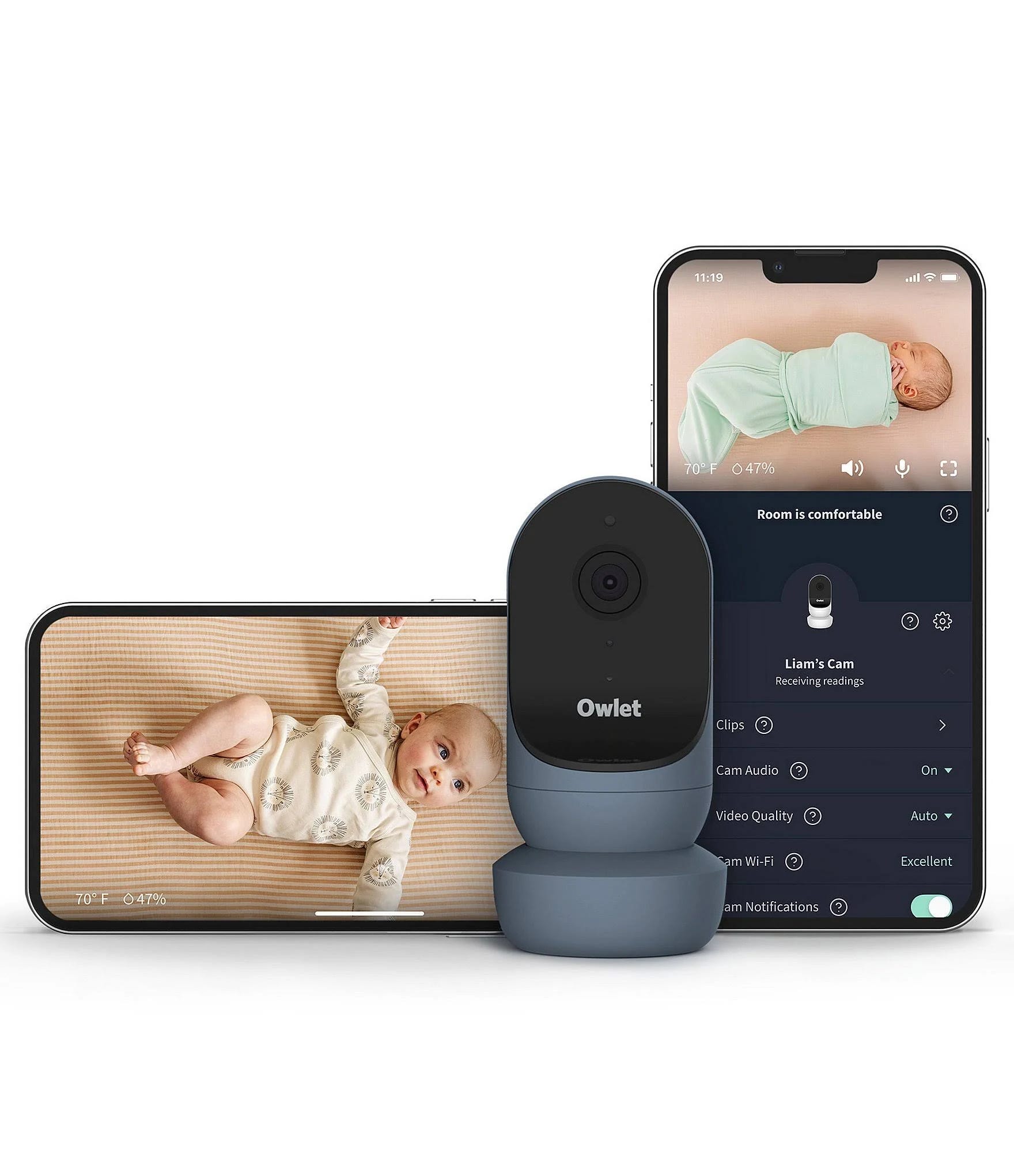Owlet Cam 2: Smart HD Blue Baby Monitor | Image