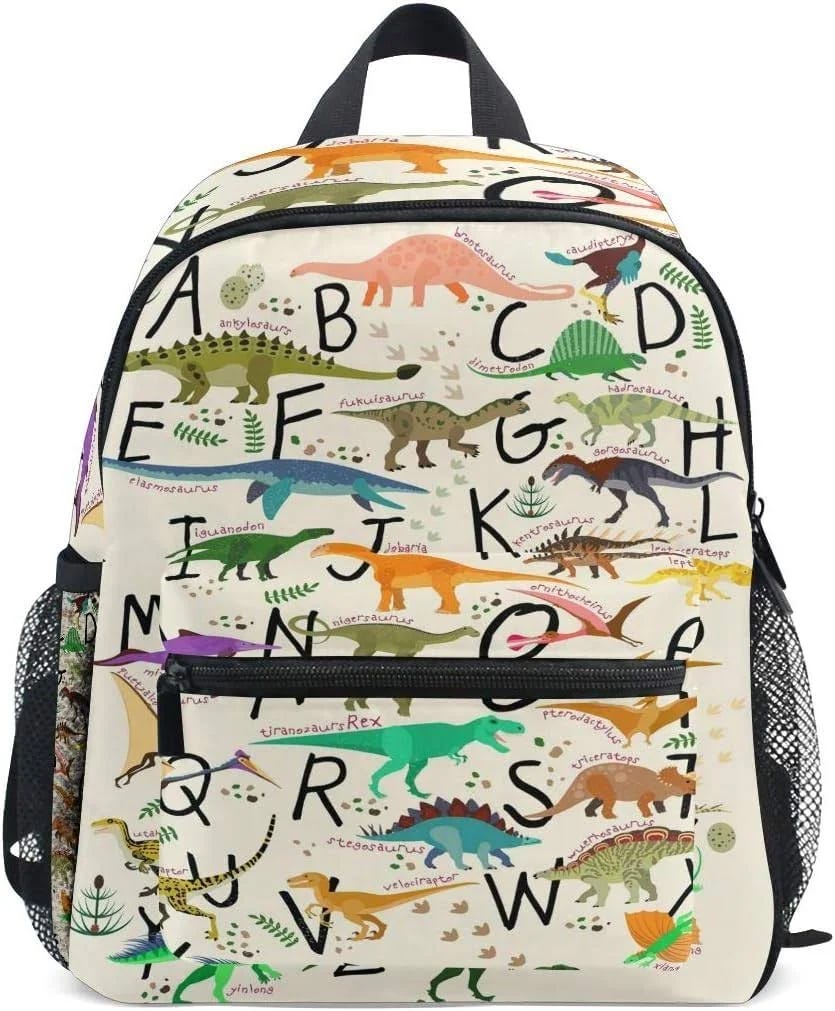 Dinosaur Alphabet Backpack for Kids Age: 3-7 Years | Image