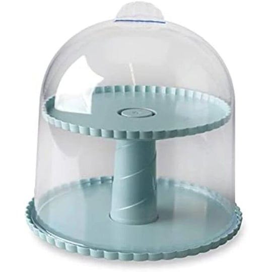 nordic-ware-dessert-stand-with-dome-lid-sea-glass-blue-1