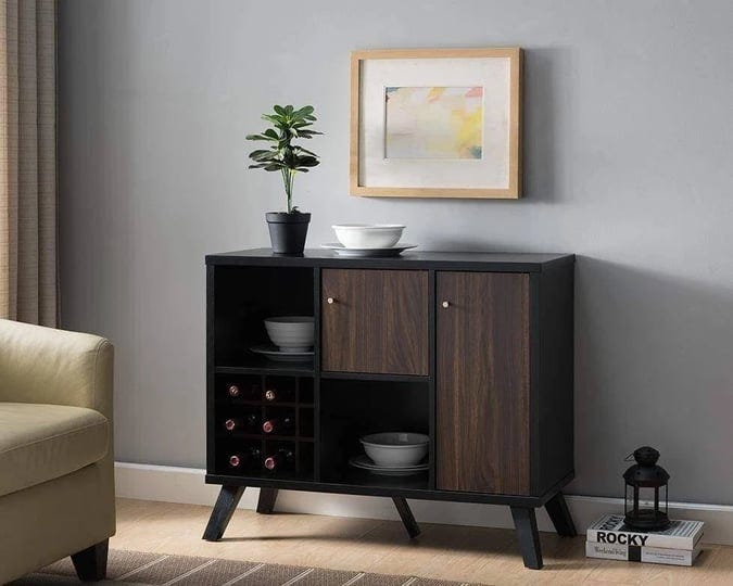 wooden-wine-bar-storage-cabinet-with-2-door-cabinet-and-storage-cubes-black-and-brown-1