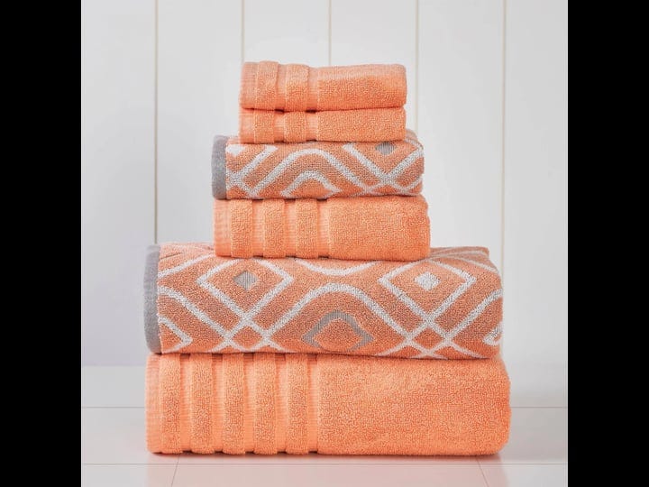 6-piece-yarn-dyed-towel-set-oxford-coral-1