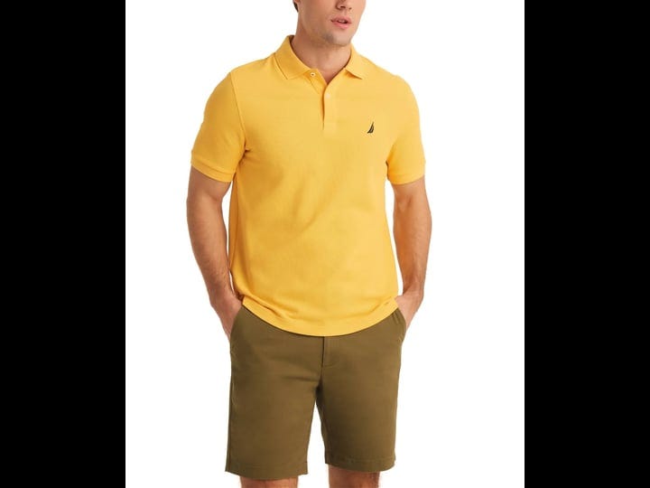 nautica-mens-classic-fit-deck-polo-shirt-yellow-sun-size-l-1