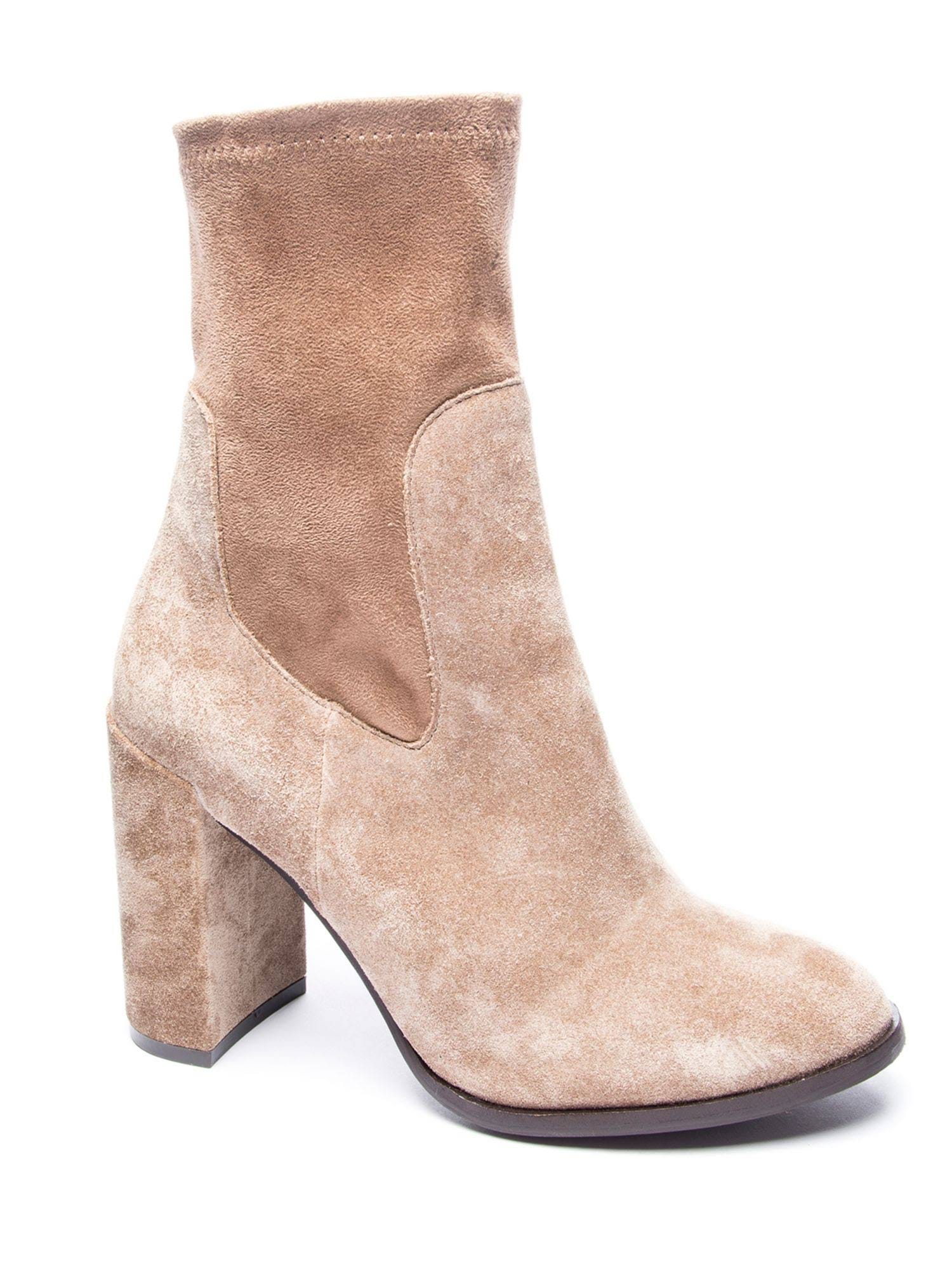 Classic Chinese Laundry Sock Booties in Mink | Image