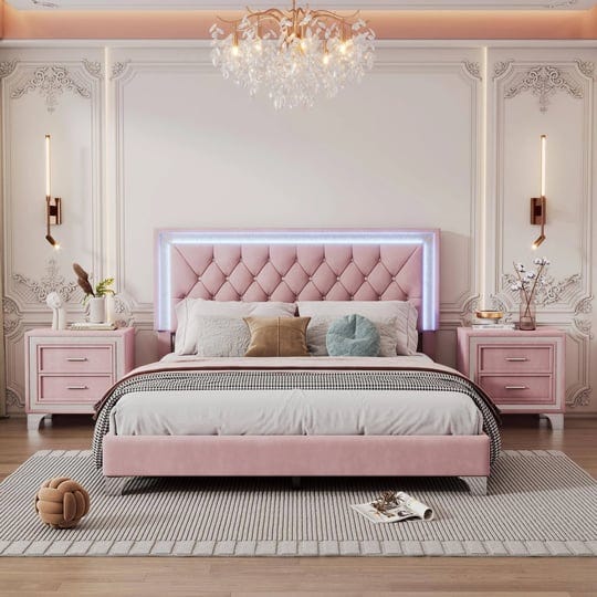 flieks-bedroom-sets-3-pieces-bedroom-sets-queen-size-upholstered-platform-bed-with-led-lights-and-2--1