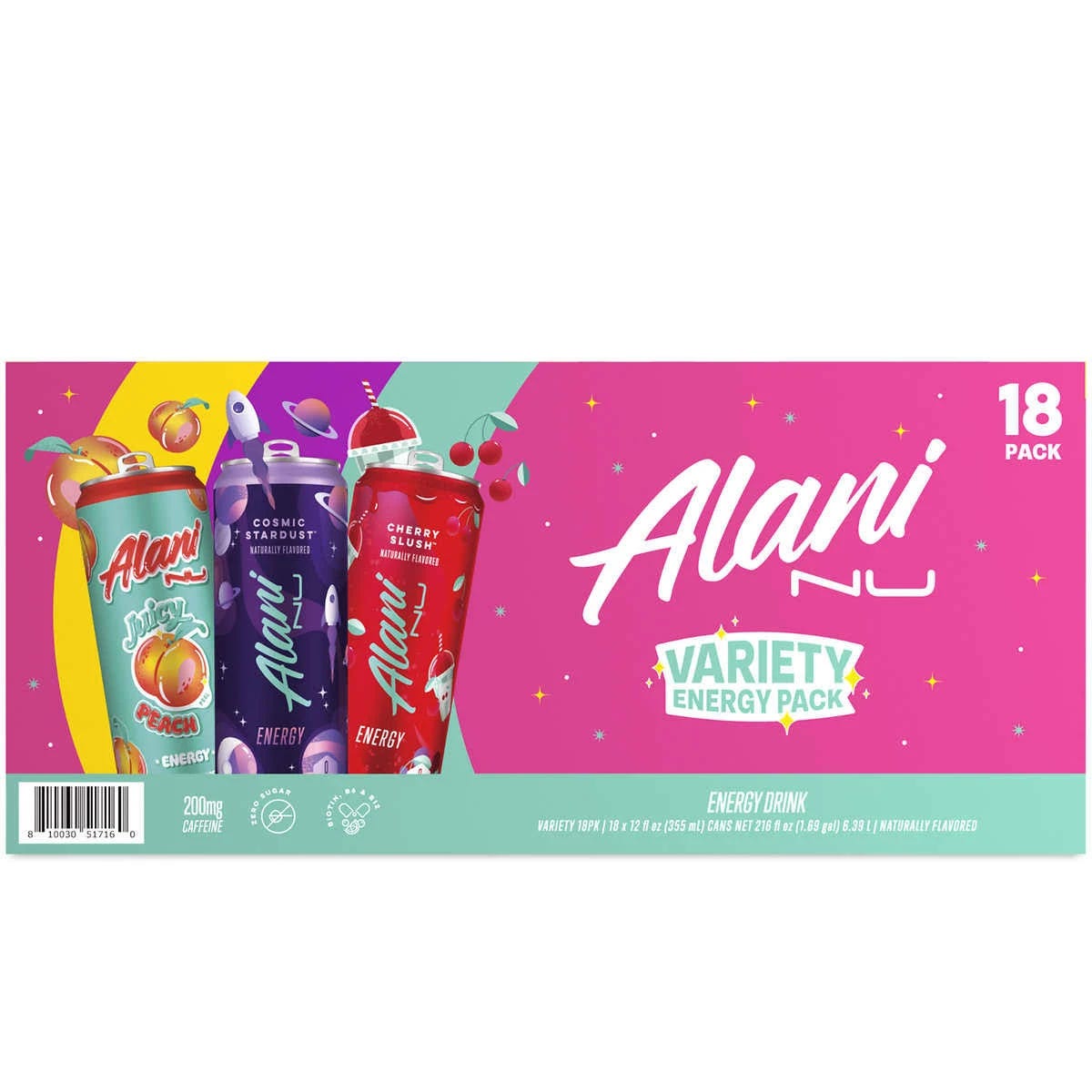 Alani Nu Energy Drink Variety Pack - 18 Count | Image