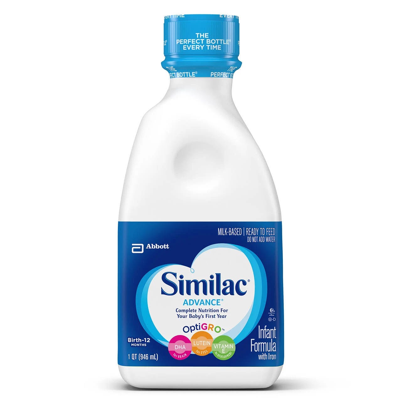 Similac Pro Advance 32 fl oz Ready-to-Feed Bottles (6 Pack) | Image