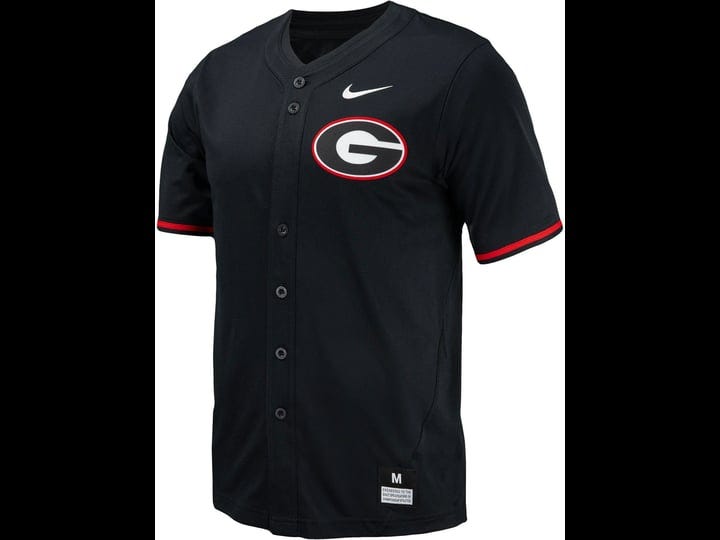 nike-mens-georgia-bulldogs-black-full-button-replica-baseball-jersey-medium-1