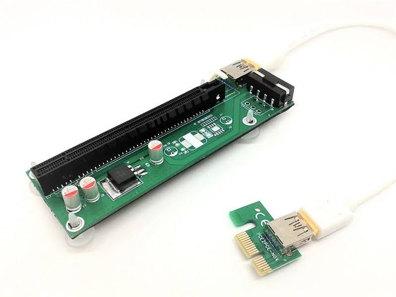 PCIe 1x to 16x Riser Extender Card for High Speed Video Card | Image
