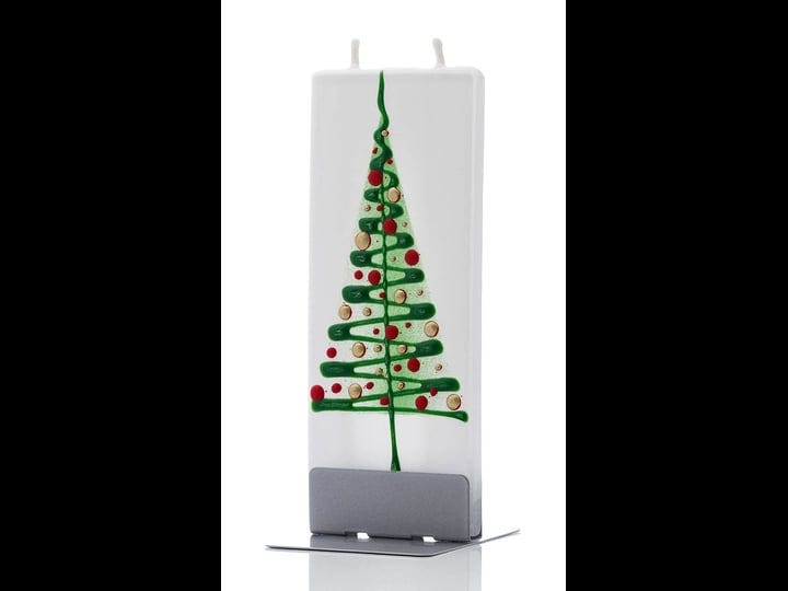 green-christmas-tree-red-ornaments-flatyz-candle-1