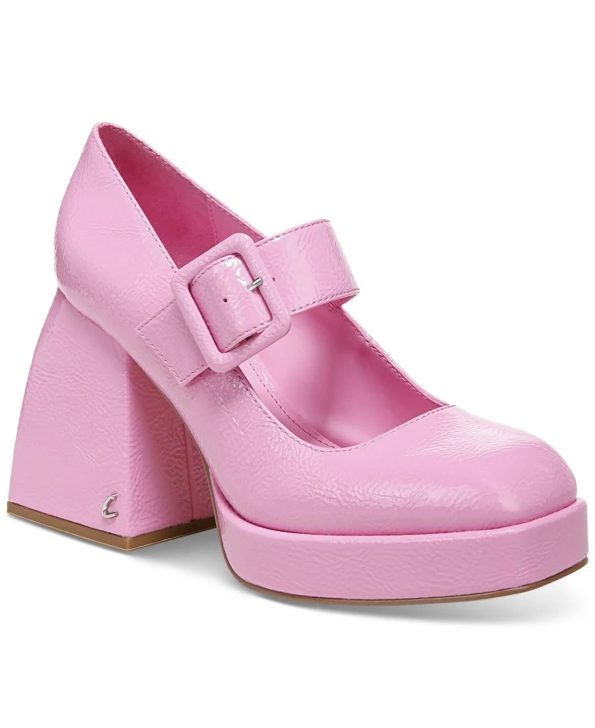 Stylish Pink Mary Jane Platform Pumps | Image