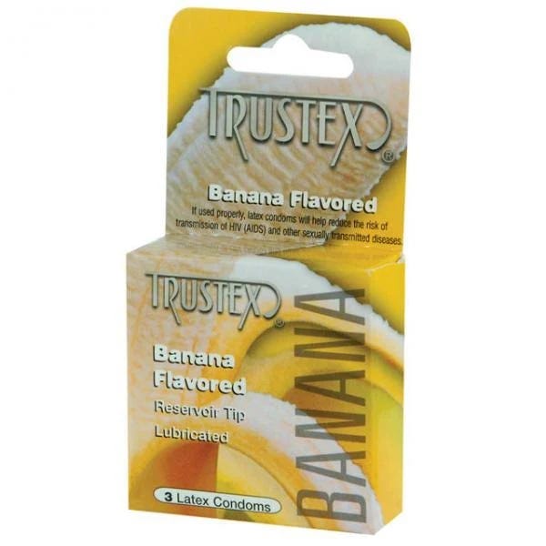Banana-Flavored Latex Condoms with Reservoir Tip | Image