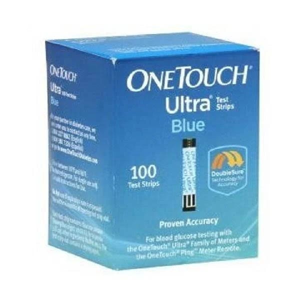 OneTouch Ultra Blue Blood Glucose Test Strip Kit (100 count) | Image