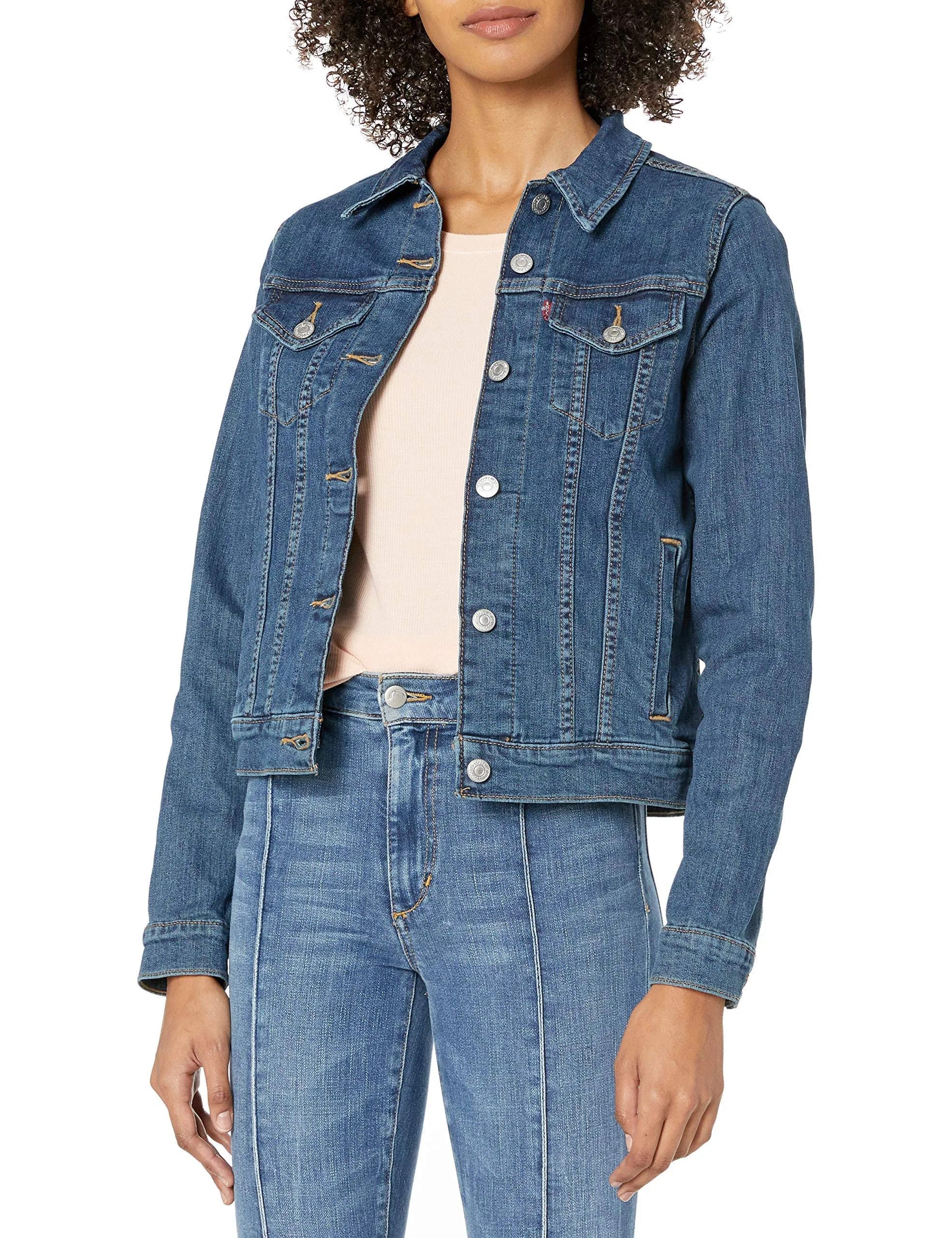 Classic Levi's Women's Denim Trucker Jacket - Size Up Option | Image