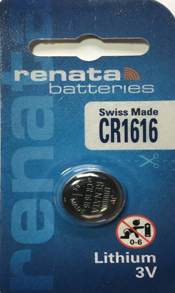High-Capacity Cr1616 Lithium Coin Battery from Renata | Image