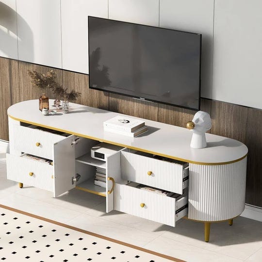 white-tv-stand-fits-tvs-up-to-80-in-with-vertical-groove-patterns-4-storage-drawer-cabinet-gold-meta-1