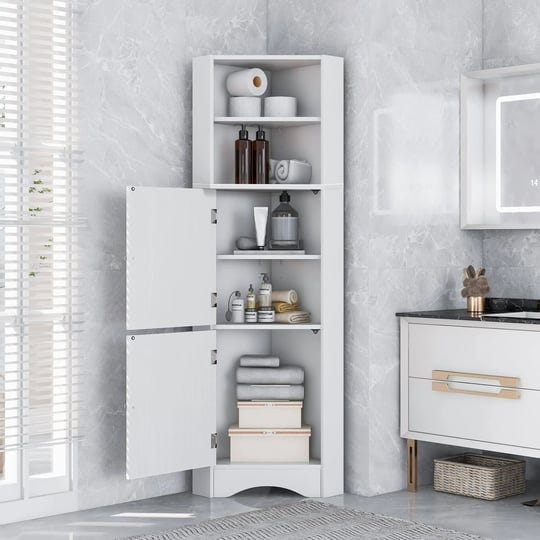 merax-tall-corner-cabinet-freestanding-bathroom-floor-storage-organizer-with-adjustable-shelves-and--1
