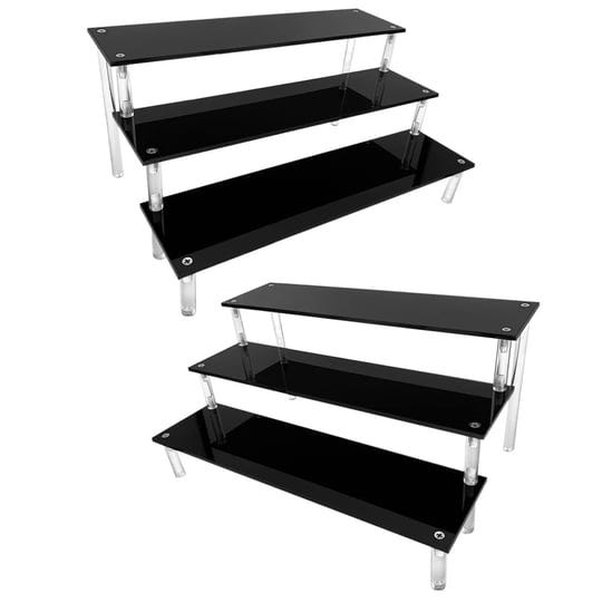 azeam-acrylic-riser-black-display-risers-stand-large-collection-organizer-shelf-for-cupcake-food-des-1