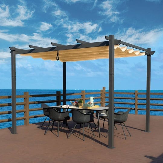 kozyard-pergolas-10-ft-w-x-12-ft-l-x-8-ft-h-gray-metal-freestanding-pergola-with-canopy-polyester-kz-1