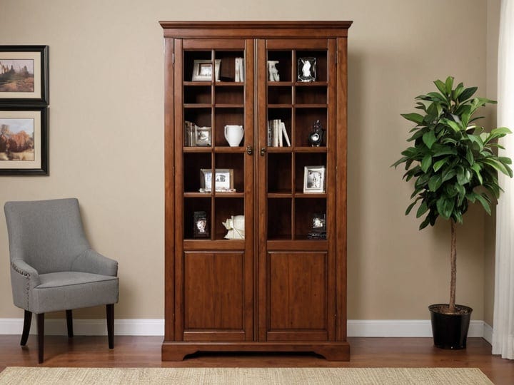 Narrow-Bookcase-With-Doors-4