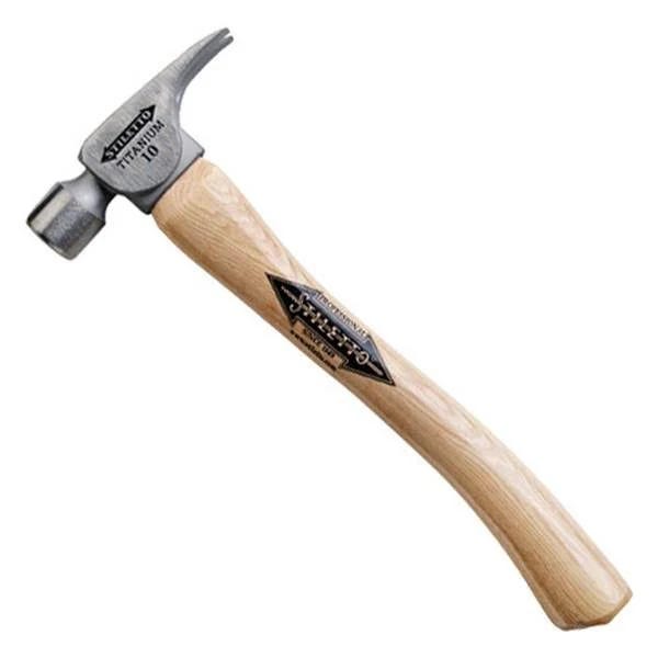 Lightweight Titanium Stiletto Welding Hammer with 14.5-inch Wood Handle | Image