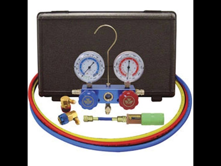 mastercool-89660-uv-134a-aluminum-manifold-gauge-set-with-60-hoses-and-standard-couplers-1