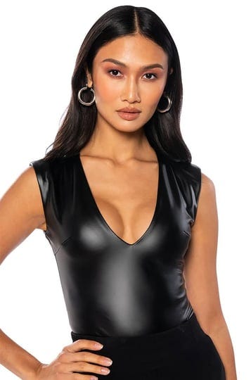 akira-naughty-but-nice-faux-leather-sleeveless-plunge-bodysuit-top-black-size-small-1