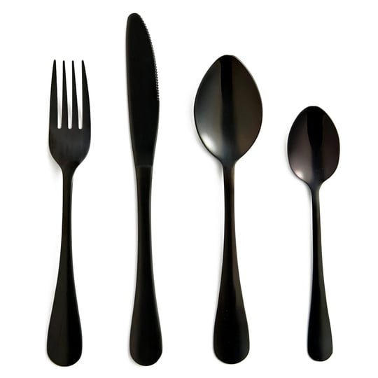 safdie-co-flatware-stainless-steel-onyx-black-16-piece-set-1
