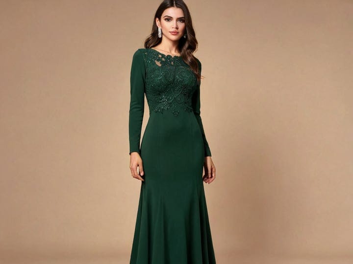 Long-Sleeve-Dark-Green-Dress-2