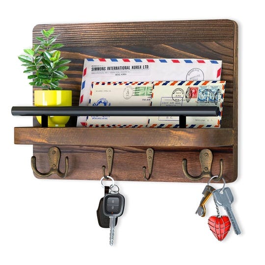 liberty-key-holder-for-wall-pure-pine-wood-mail-organizer-brown-decorative-mail-holder-with-key-hook-1