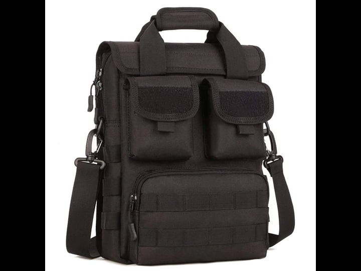 camgo-tactical-briefcase-small-military-12-inch-laptop-messenger-bag-computer-shoulder-bag-black-1
