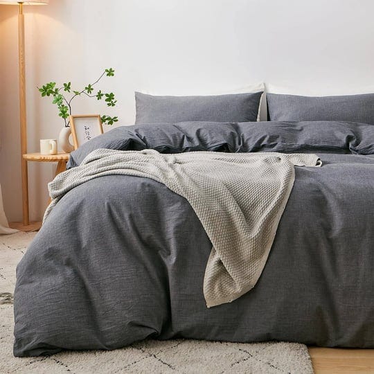 xinmianfang-full-duvet-cover-set-100-washed-cotton-super-soft-dark-grey-comforter-cover-set-3-pieces-1