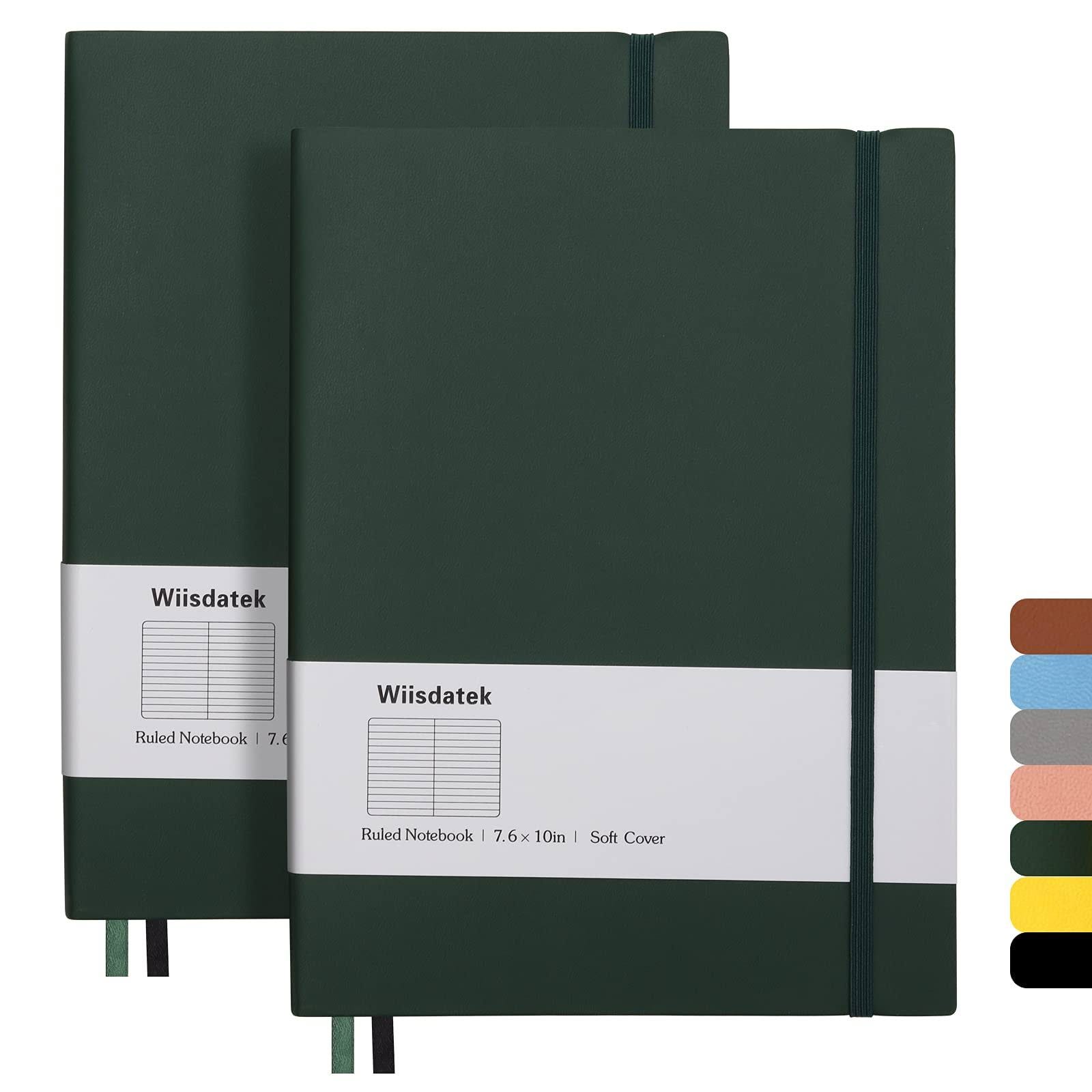 Premium Thick Lined Paper Wiisdatek B5 College Ruled Notebooks - 2 Pack | Image