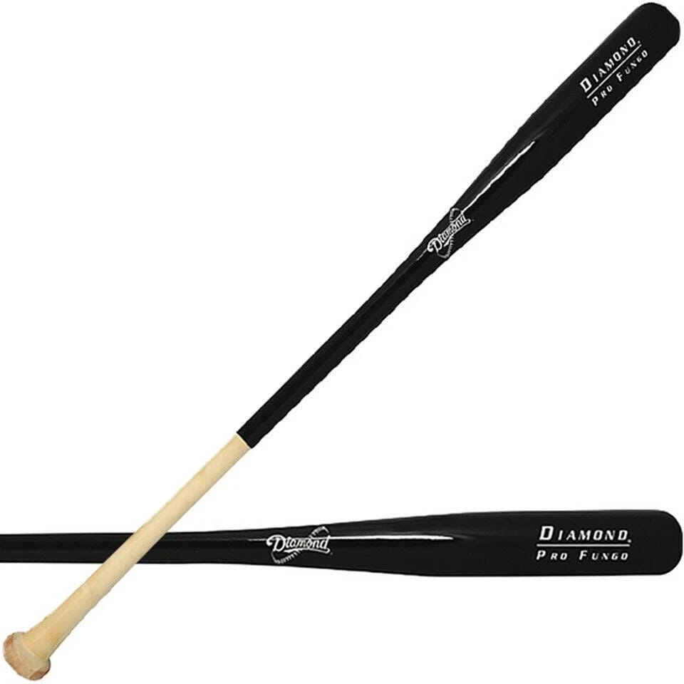 Professional Wooden Fungo Baseball Bat with Natural Handle | Image