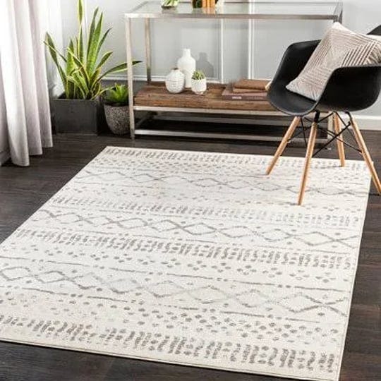 toasted-brown-abstract-diamond-area-rug-5x7-tan-white-5x7-polypropylene-kirklands-home-1