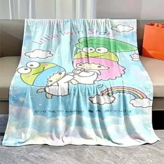 6-sizes-anime-hello-kitty-cat-blanket-little-twin-stars-soft-fluffy-blanket-plush-throw-bedspread-so-1