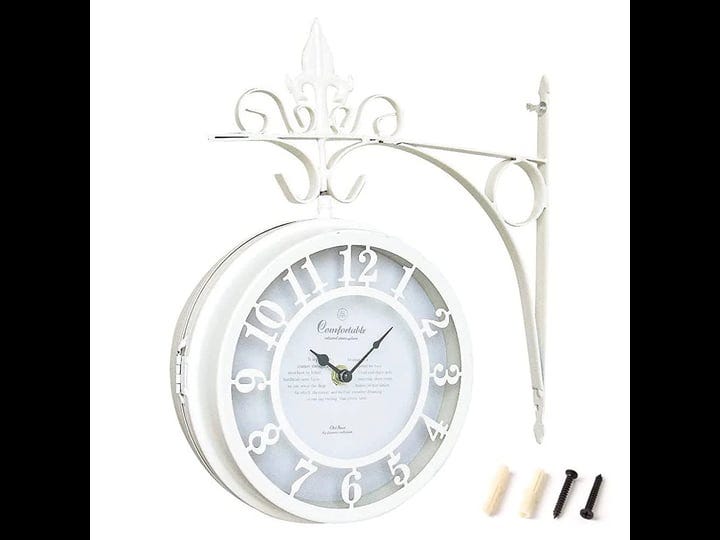 spice-of-life-wall-mounted-double-sided-clock-old-street-white-l-size-diameter-30cm-nhe801lwh-1