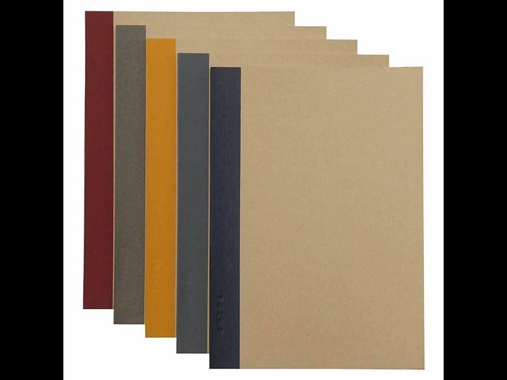 muji-notebook-a5-6mm-rule-30sheets-pack-of-5books-5colors-binding-1