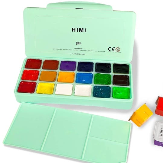 abeier-himi-gouache-paint-set-18-colors-x-30ml-unique-jelly-cup-design-portable-case-with-palette-fo-1