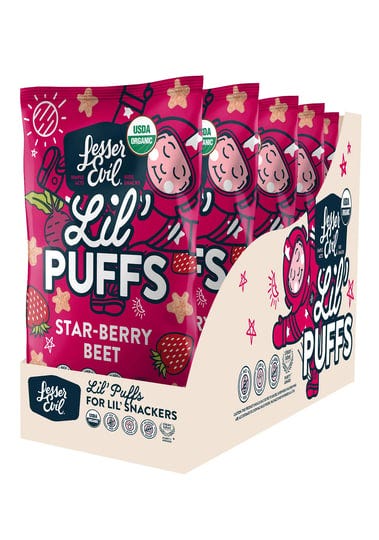 lesserevil-lil-puffs-organic-baby-snacks-for-toddlers-star-berry-beet-2-5-oz-5-count-1