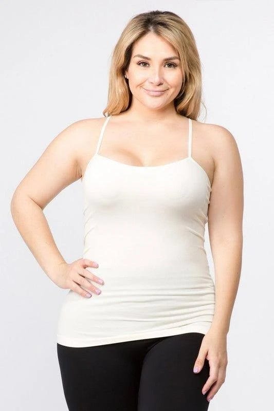 Lightweight & Comfortable Long Camisole Top with Adjustable Straps | Image